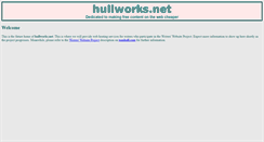 Desktop Screenshot of hullworks.net